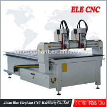 ELE1325 madeira profissional cnc router cabeças duplas